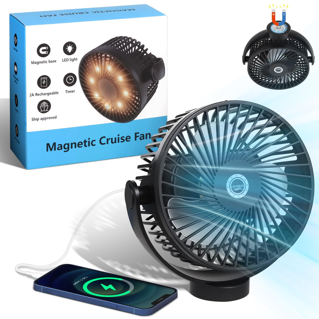 Magnetic Cruise Fan with 8000mAh Rechargeable Battery Z4512