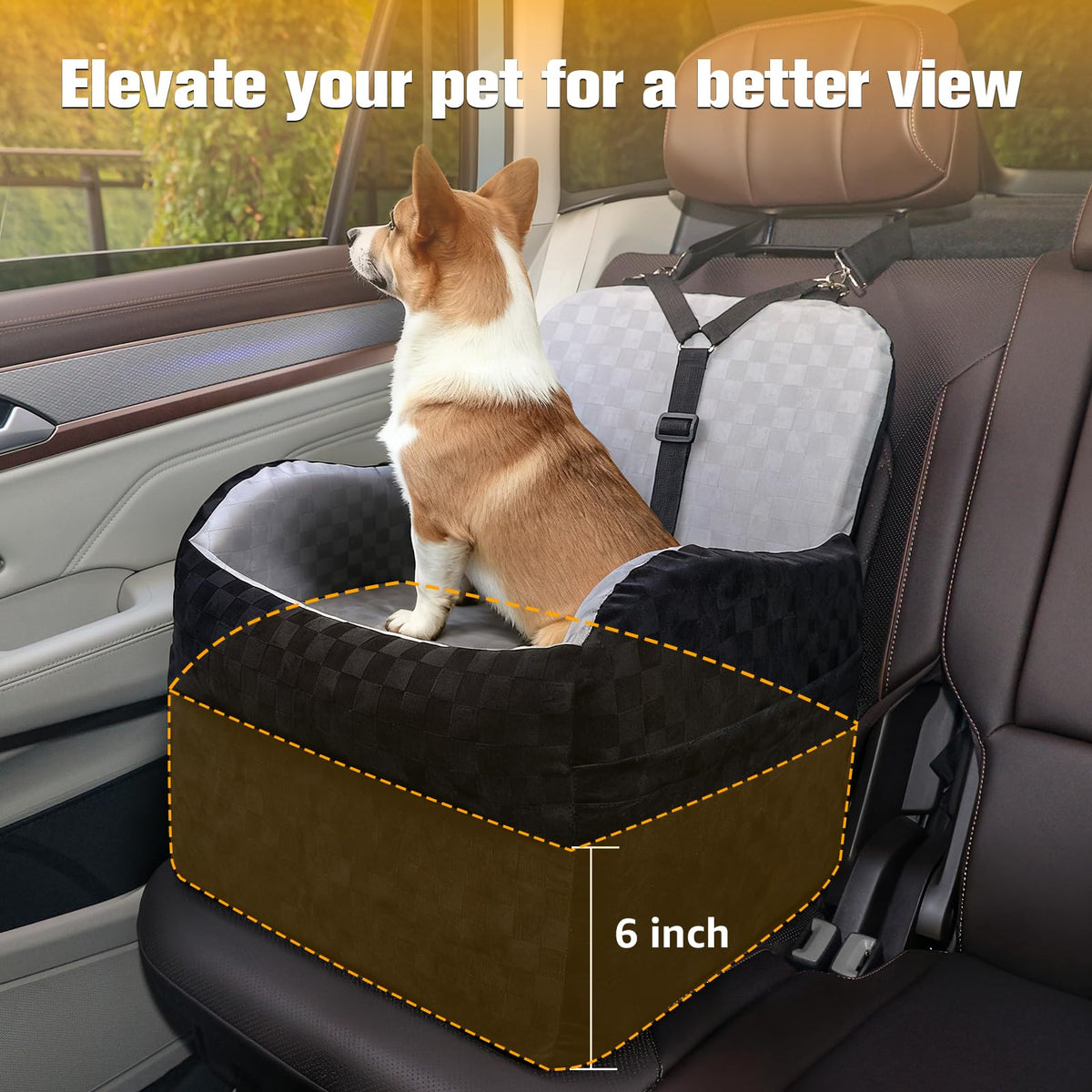 Waterproof Dog Car Seat D222