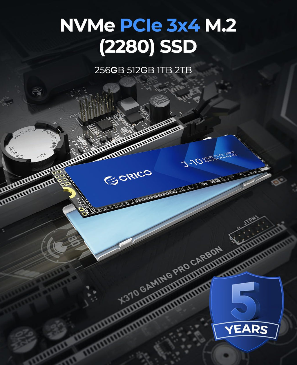 512GB M.2 NVMe SSD with Heatsink S857