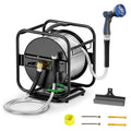 Garden Hose Reel With 100Ft Metal Water Pipe X843