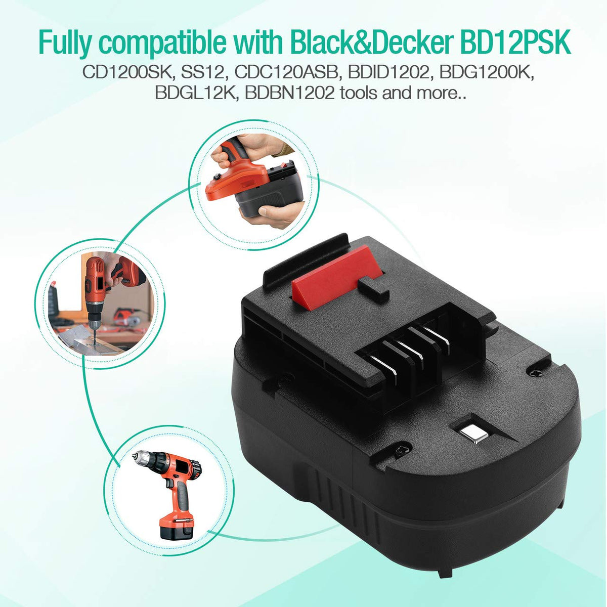 12V 3700mAh NI-MH Replacement Battery O540142