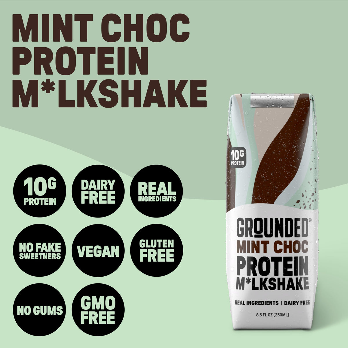 Mint Chocolate Milk, Dairy Free, 10g Protein, 8.5 fl oz, 12 Pack H78174