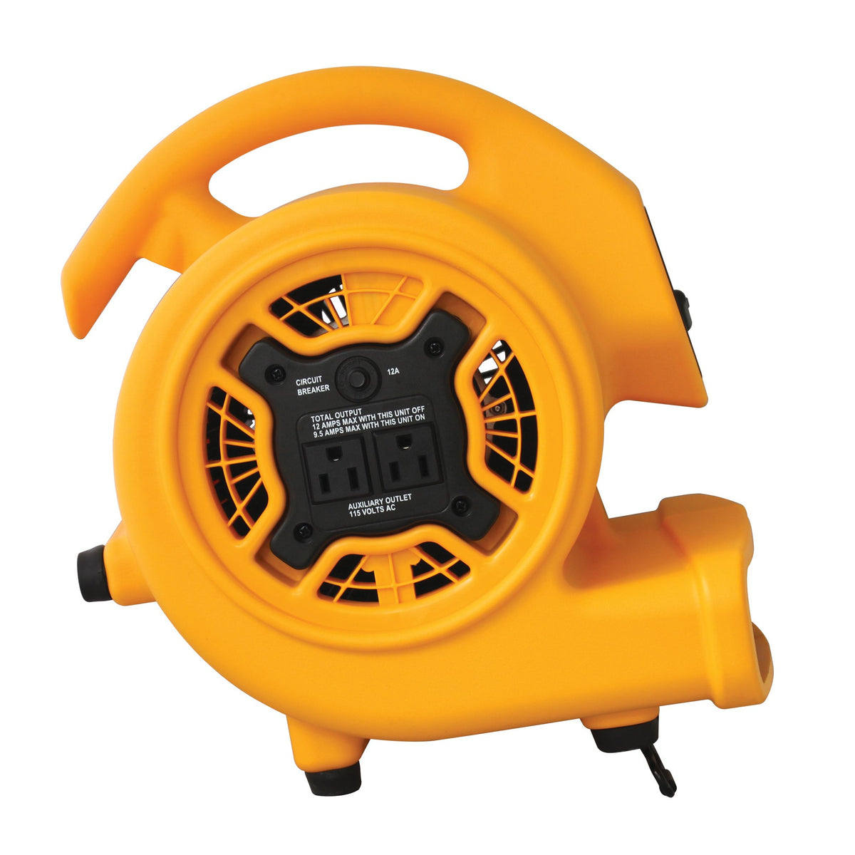 1/5 HP 800 CFM Centrifugal Air Mover, Carpet Dryer, Floor Fan, Blower, Yellow V325194