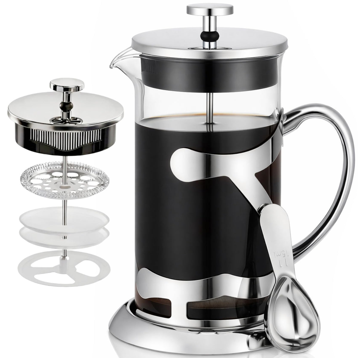 Stainless Steel French Press Coffee Maker 1L M77069
