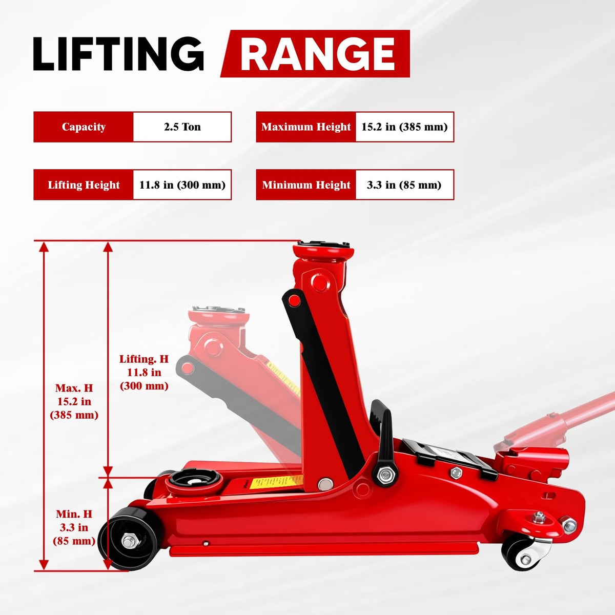 2.5 Ton Low-Profile Hydraulic Floor Jack Z34909