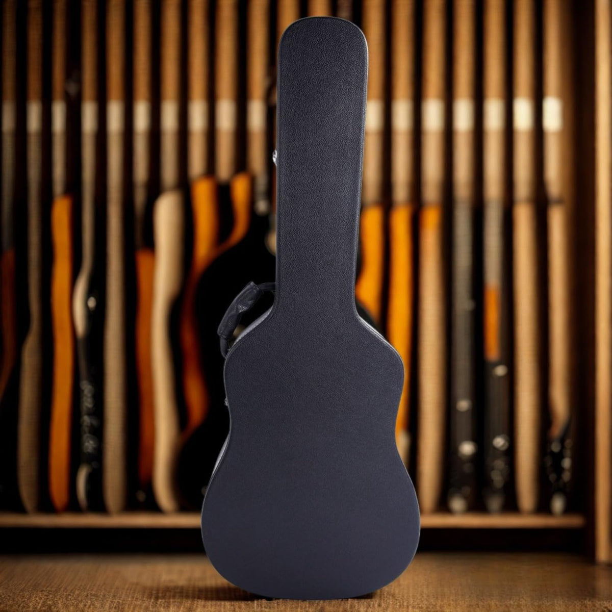 Black 41 Inch Acoustic Guitar Hard Case L636