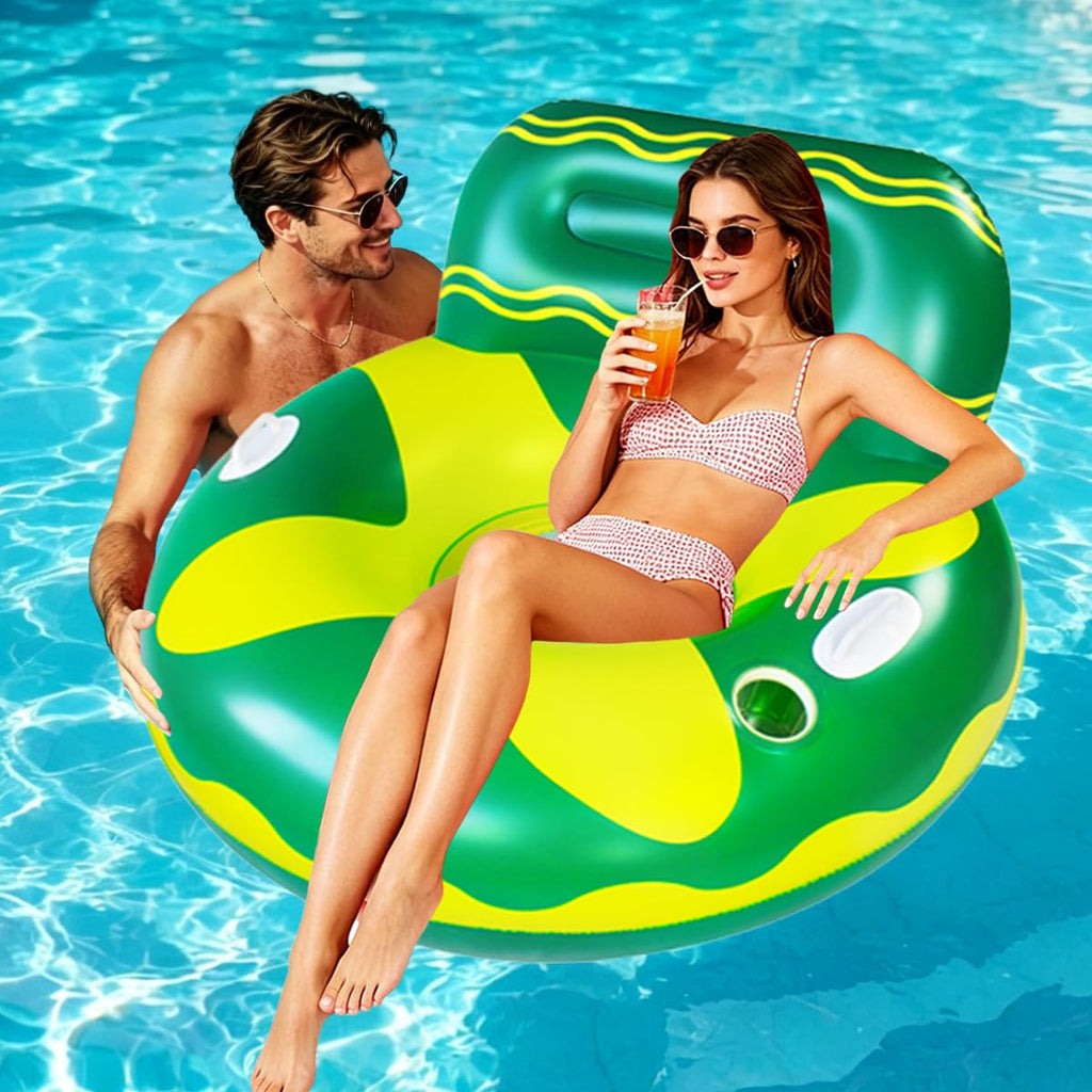 Pool Lounger Float with Cup Holder P89512