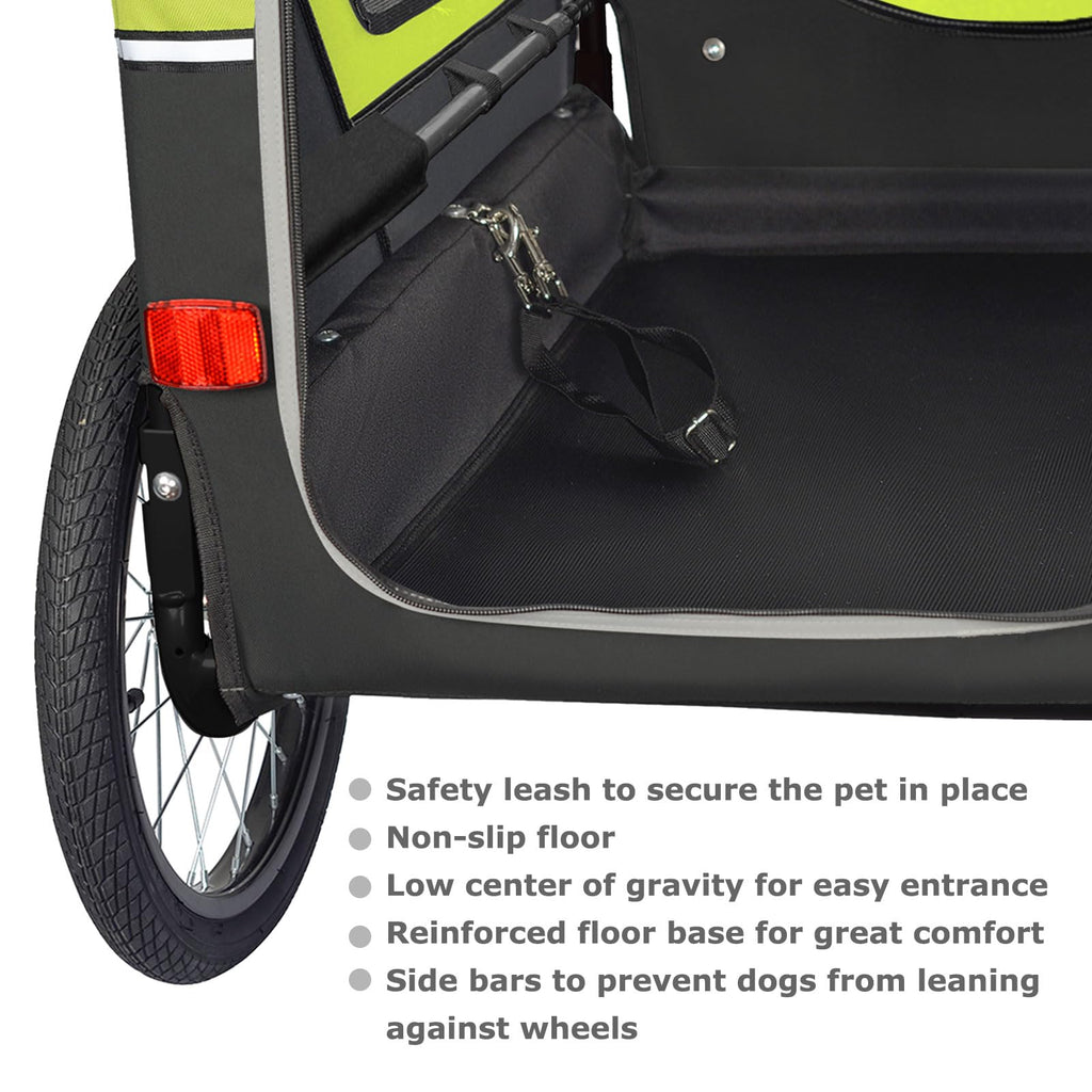 XL Pet Bike Trailer & Stroller with Suspension Wheels B9089