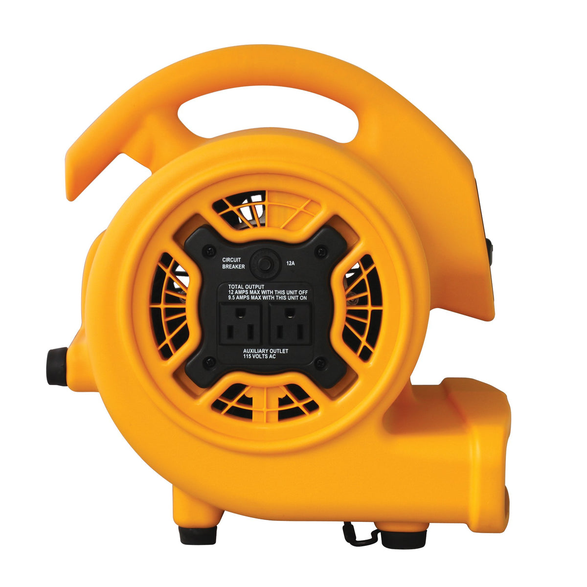 1/5 HP 800 CFM Centrifugal Air Mover, Carpet Dryer, Floor Fan, Blower, Yellow V325194