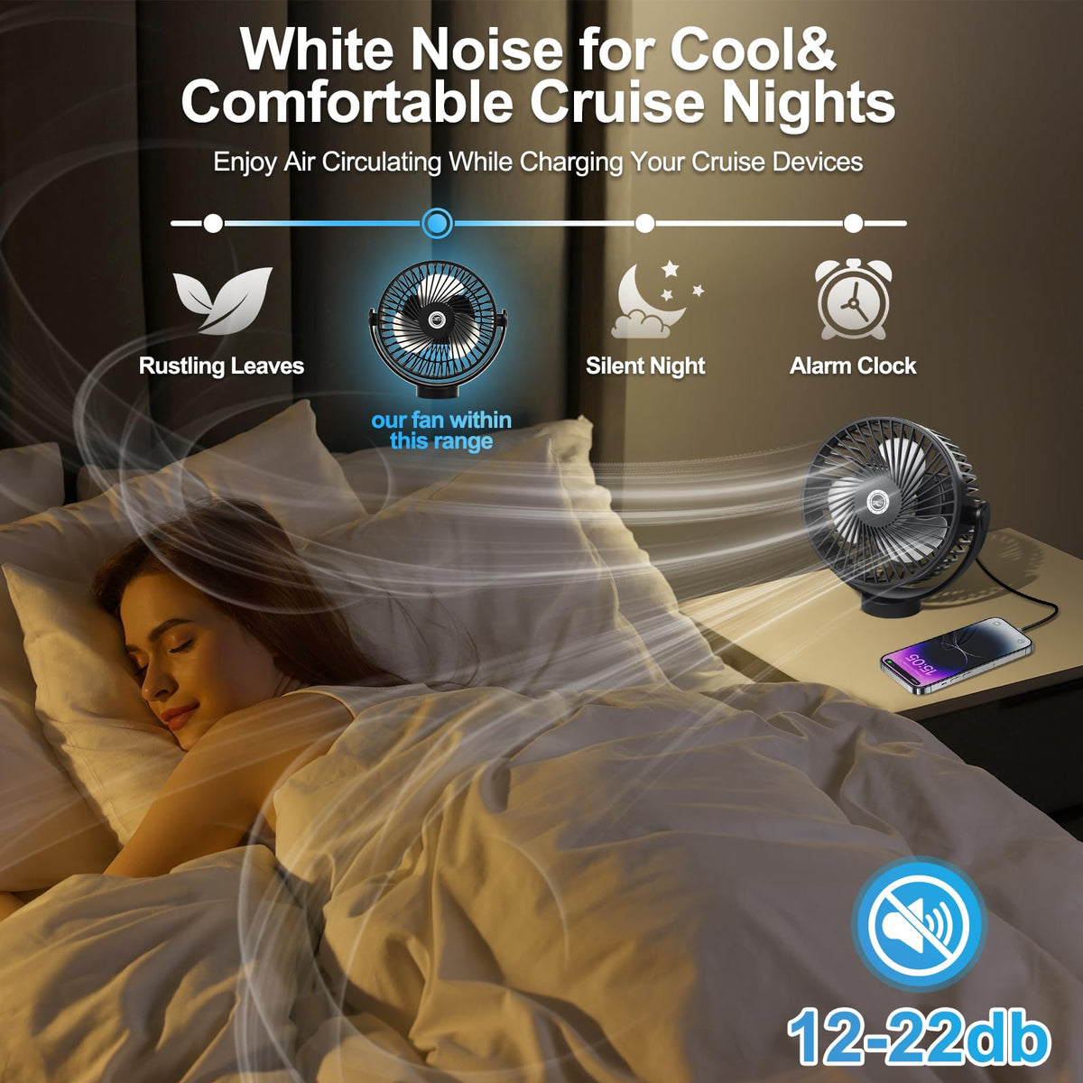 Magnetic Cruise Fan with 8000mAh Rechargeable Battery Z4512