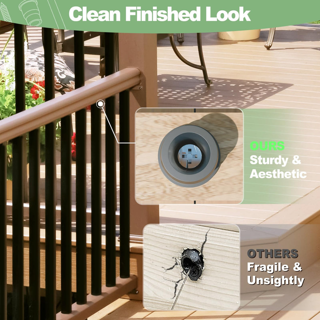 100 Pack 26" Black Aluminum Deck Balusters H97148