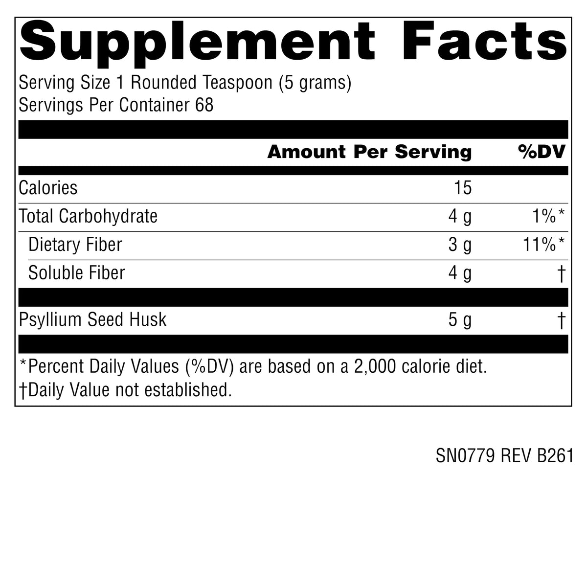Psyllium Husk Powder, 12 oz I3745