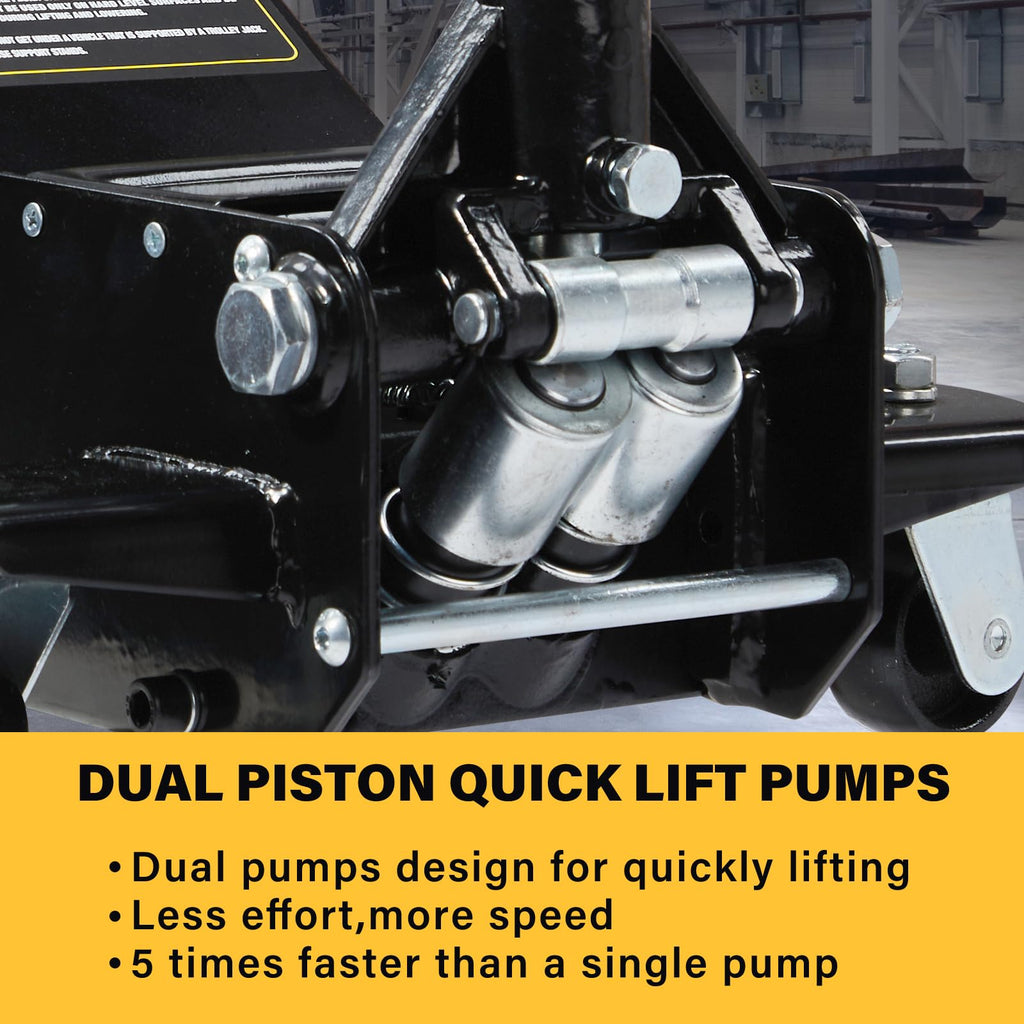 3 Ton Low Profile Steel Hydraulic Floor Jack W9635