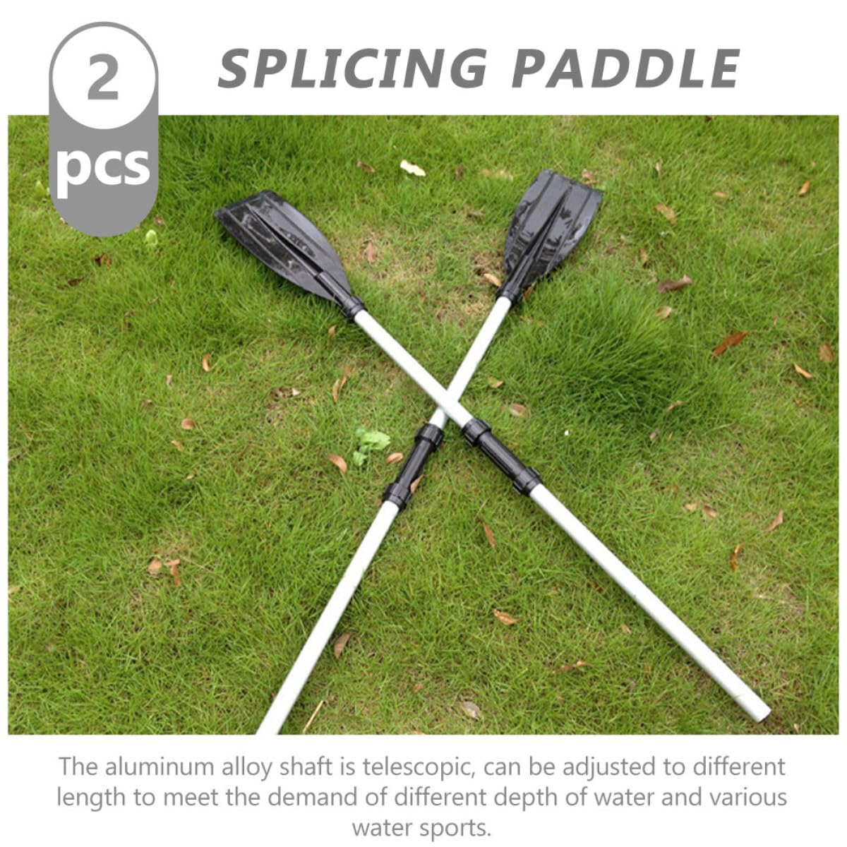 2pcs Aluminum Alloy Kayak Paddle Set W3538