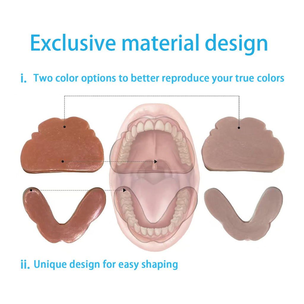 Moldable Temporary False Teeth 2 Sets 28 Pcs F612661