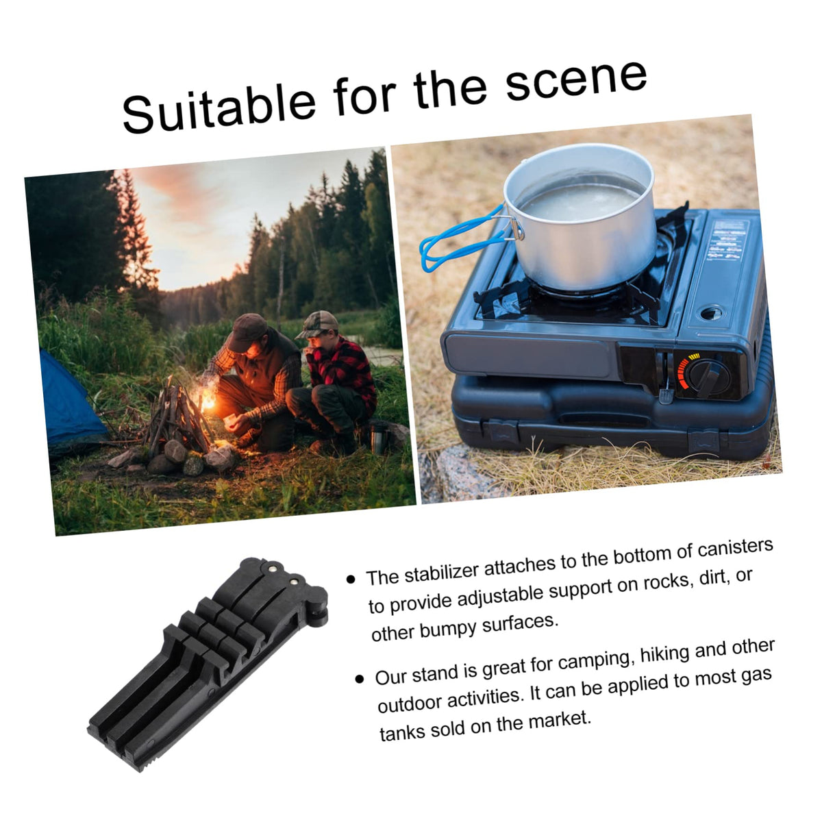Folding Camping Gas Tank Stand Tripod Stabilizer S6611