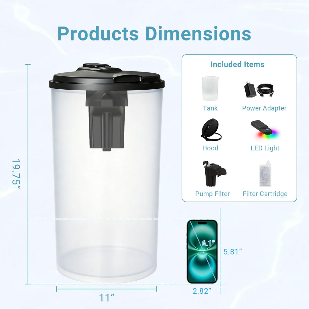 6-Gallon Aquarium Kit with LED Lighting and Power Filter T587