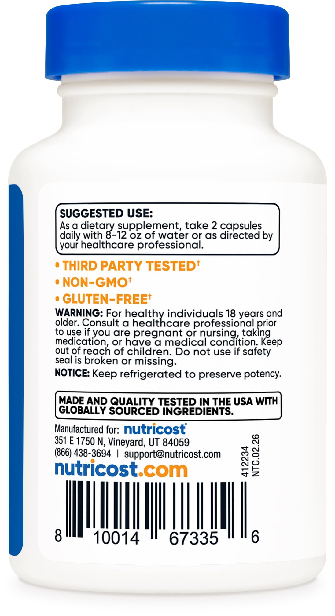 NMN 500mg 60 Capsules T775