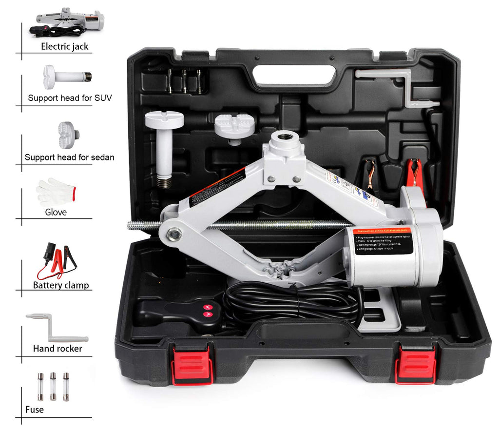 Electric Car Jack 3 Ton 12V Scissor Jack Kit S54691