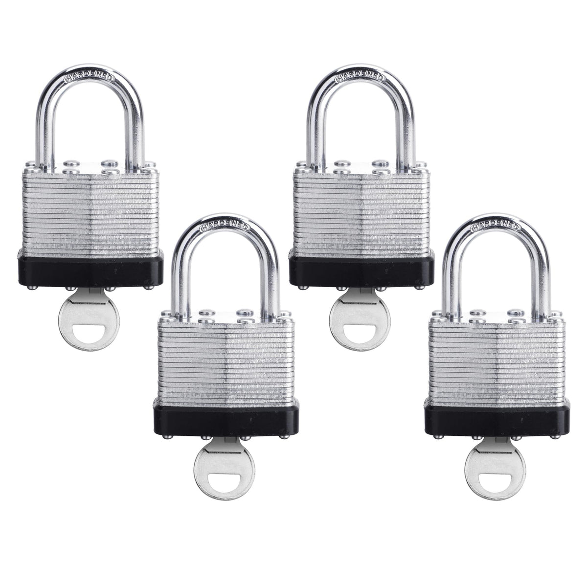 4 Pack Keyed Alike Pad Locks F5474