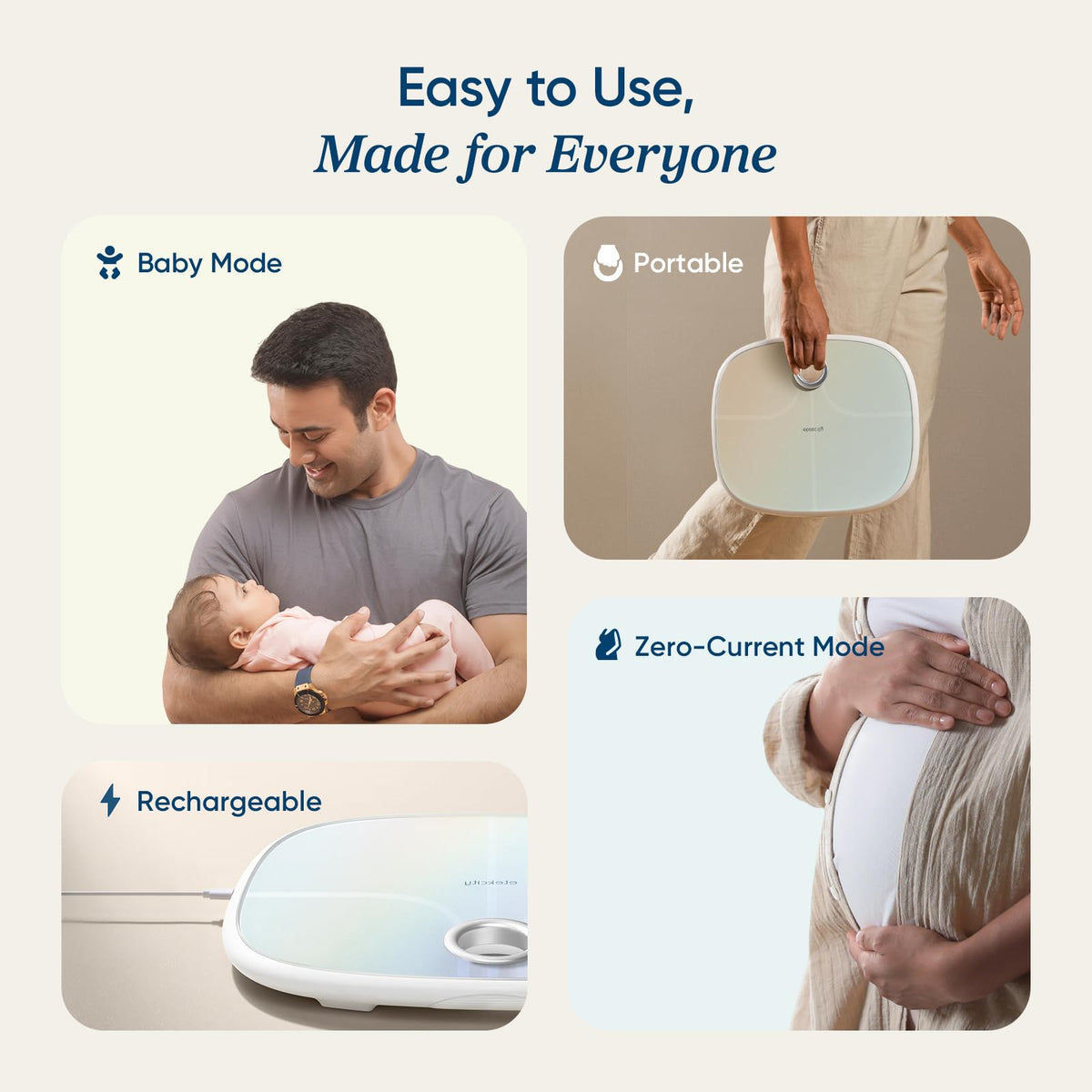 Rechargeable Digital Bathroom Scale with 13 Metrics R603