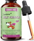 Milk Thistle Liver Support for Dogs with Salmon Oil & Curcumin 2 Oz Y599957