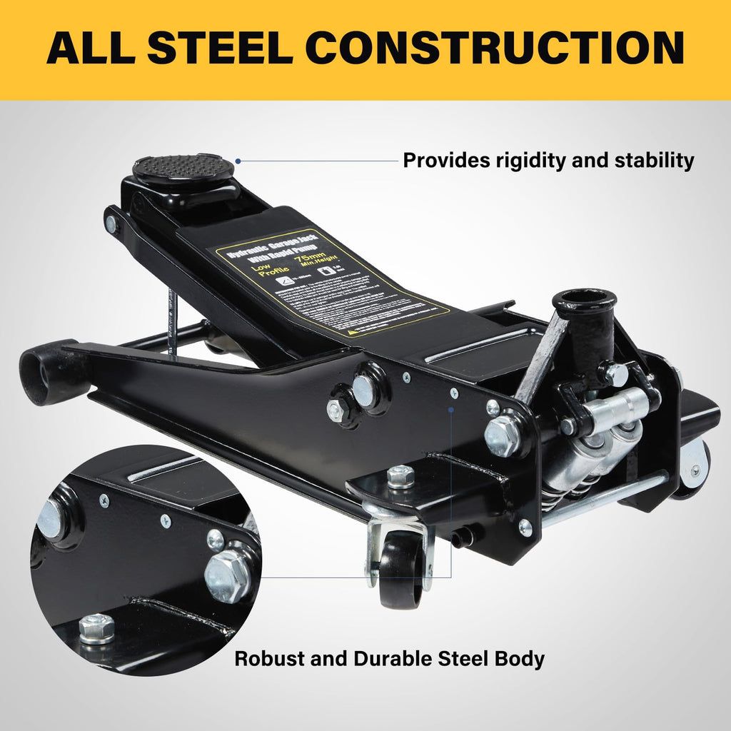 3 Ton Low Profile Steel Hydraulic Floor Jack W9635