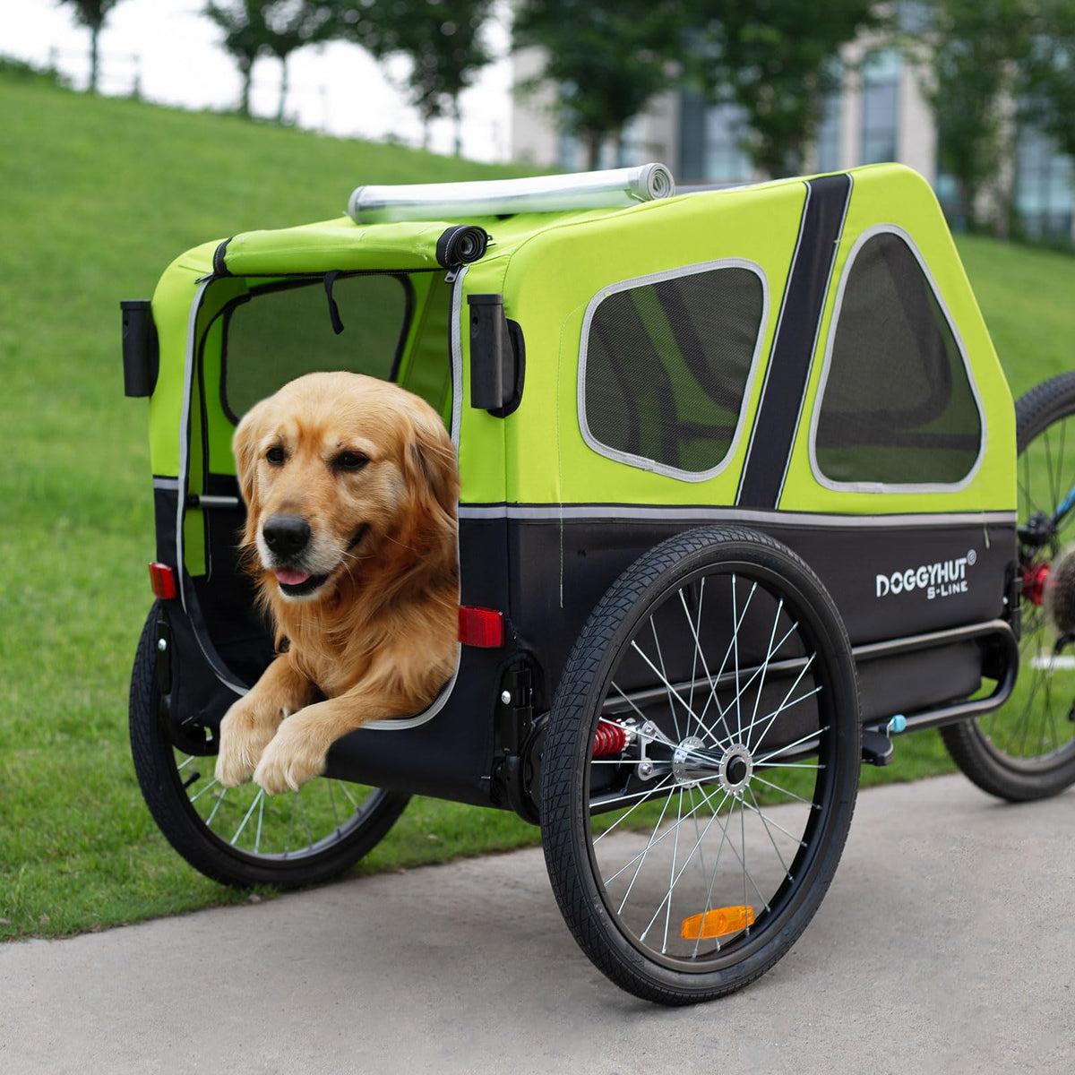 XL Pet Bike Trailer & Stroller with Suspension Wheels B9089