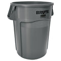 44-Gallon Gray Heavy-Duty Round Trash Container F9464
