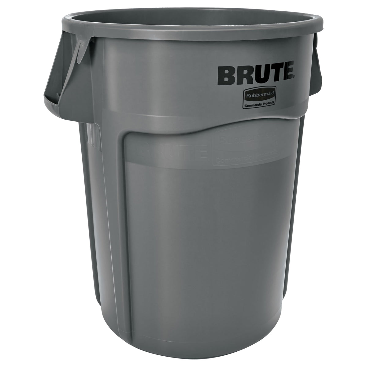 44-Gallon Gray Heavy-Duty Round Trash Container F9464