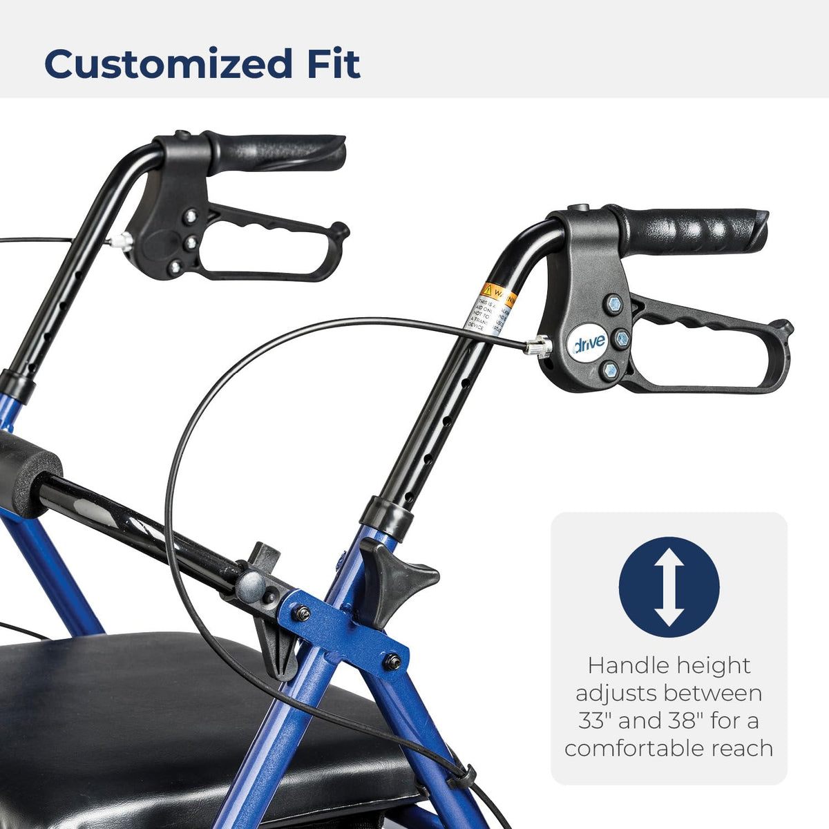 Foldable Rollator Walker with Seat W748