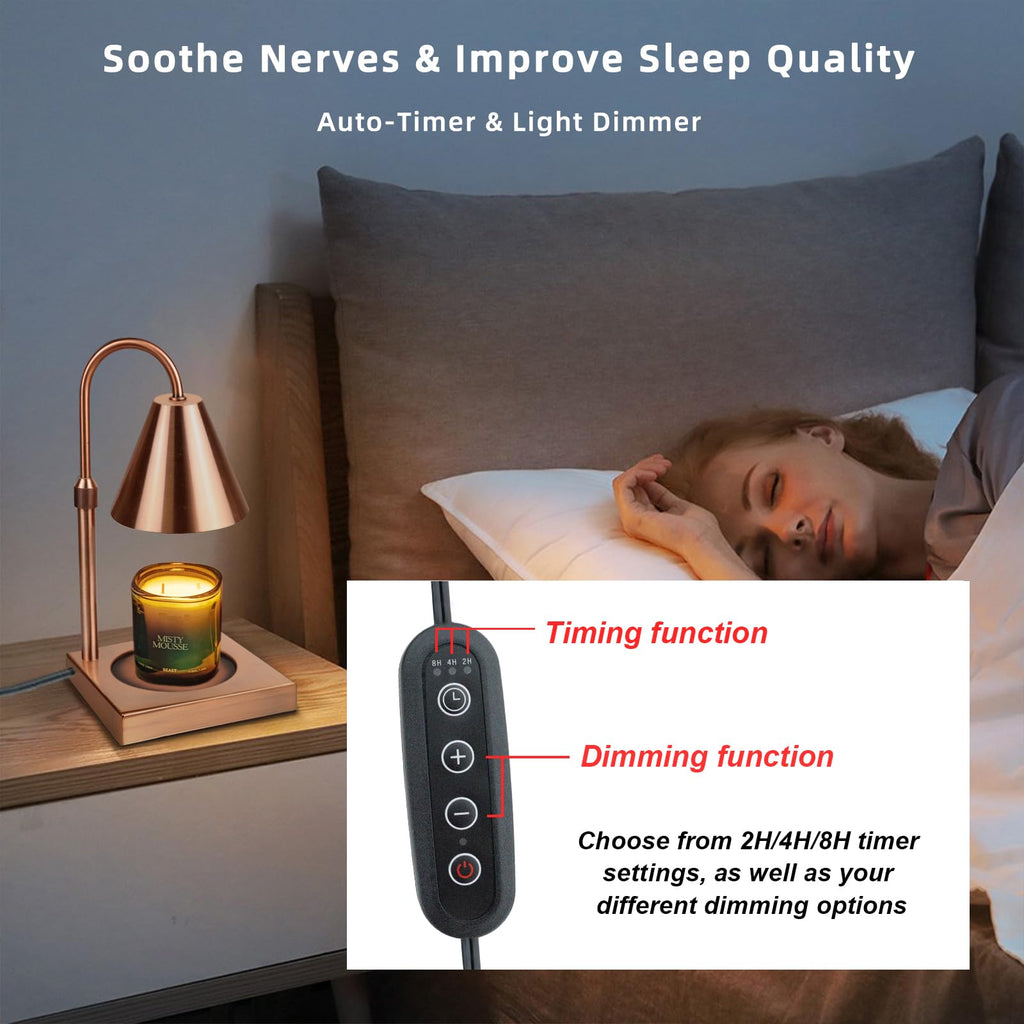Adjustable Height Dimmable Candle Warmer Lamp V5540