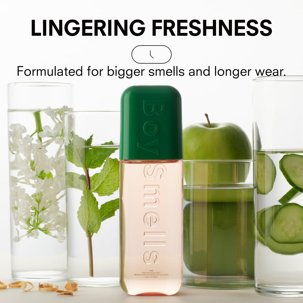 Hair and Body Mist – 8oz – Cucumber, Mint & Soft Musks O177137