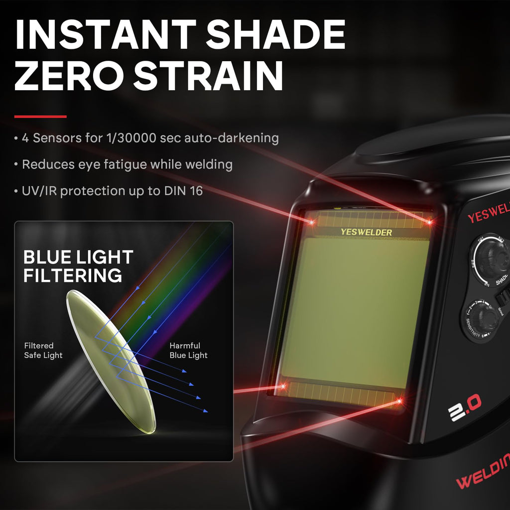 Auto Darkening Welding Helmet Large View H747921