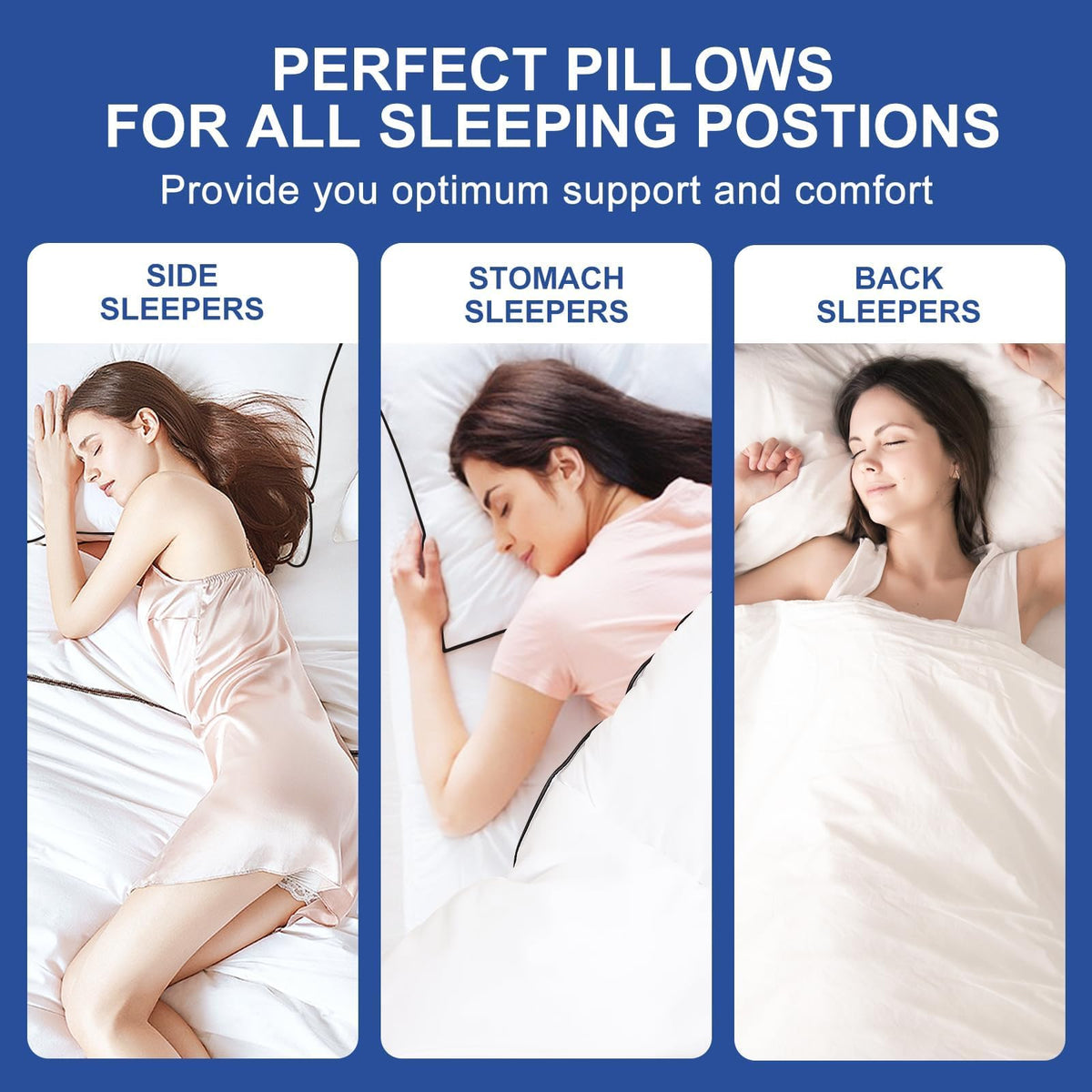 King Size Set of 2 Bed Pillows I3243