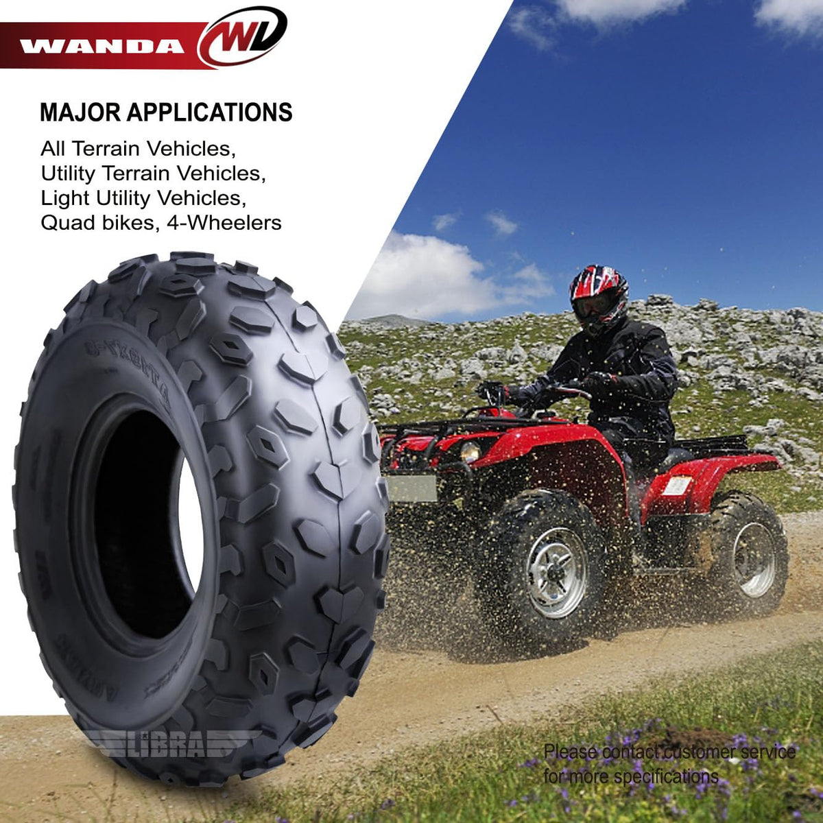 19X7-8 4PR ATV Tires O39561