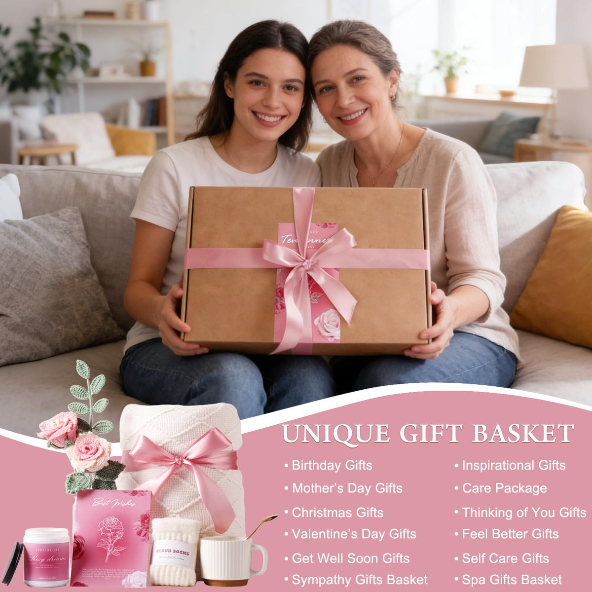 Pink Gift Basket E102451