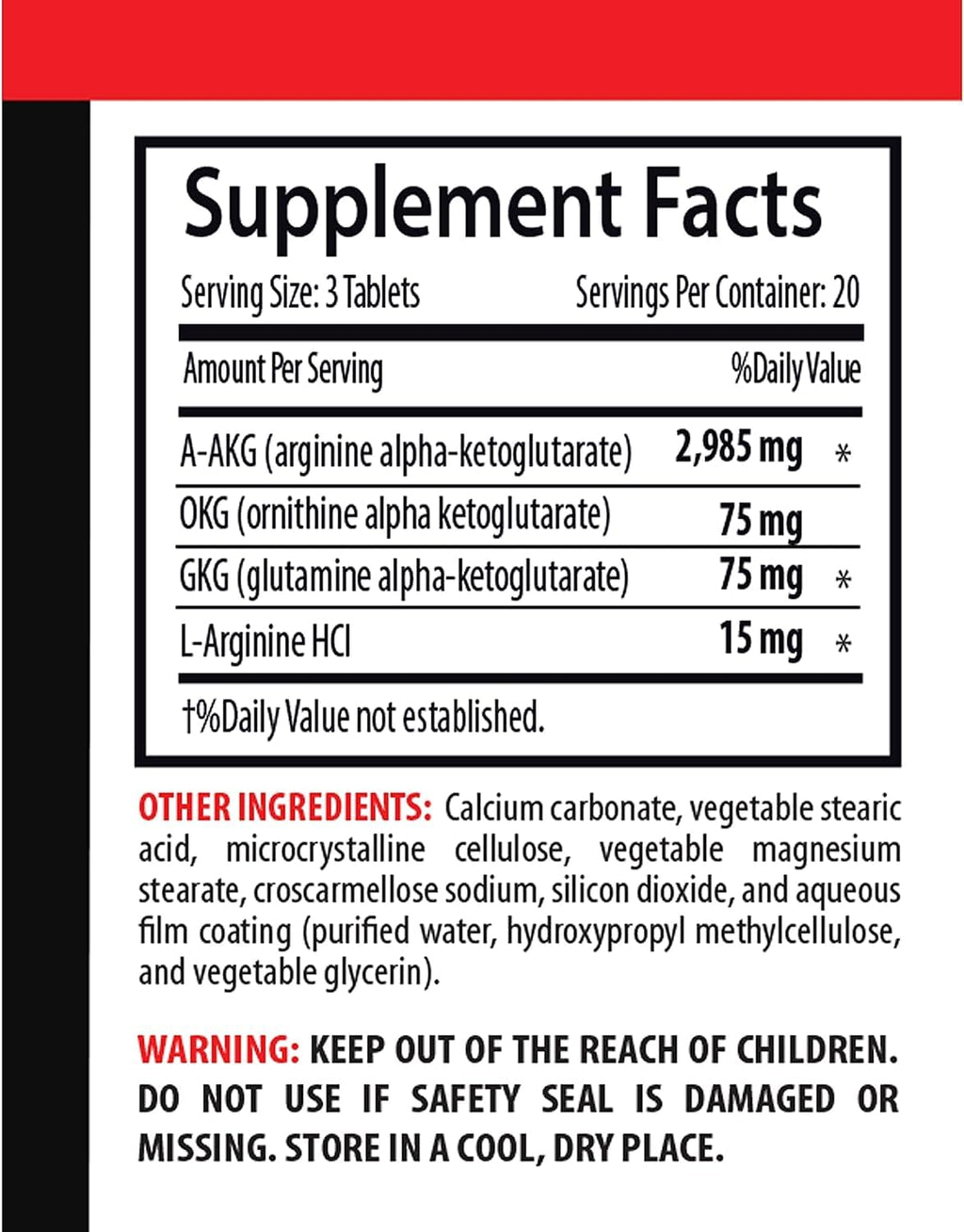 Nitric Oxide Supplement Pills Q8316