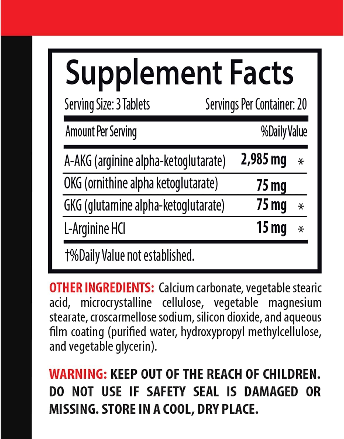 Nitric Oxide Supplement Pills Q8316