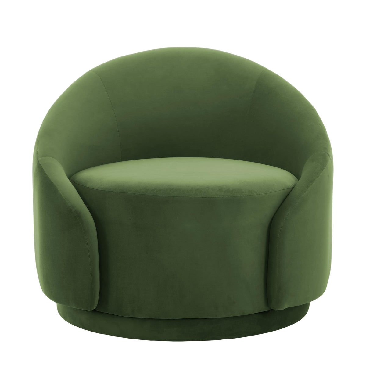 Green Velvet Swivel Barrel Chair Set of 2 A535