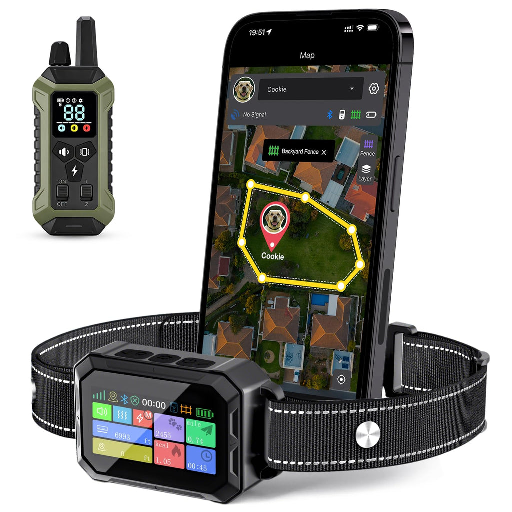 Wireless Dog Collar Fence System with Remote Training D625013