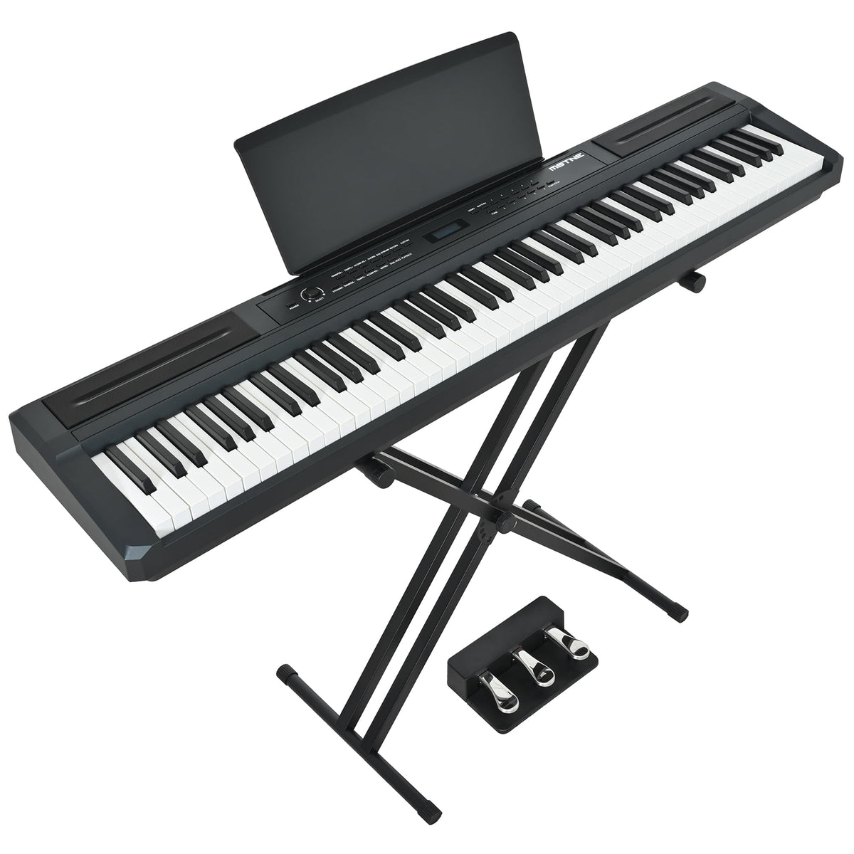 88 Key Weighted Hammer Action Digital Piano with Stand and 3 Pedal Unit M458