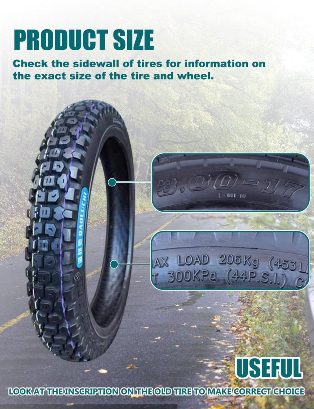 3.00-17 Scooter Tire H514