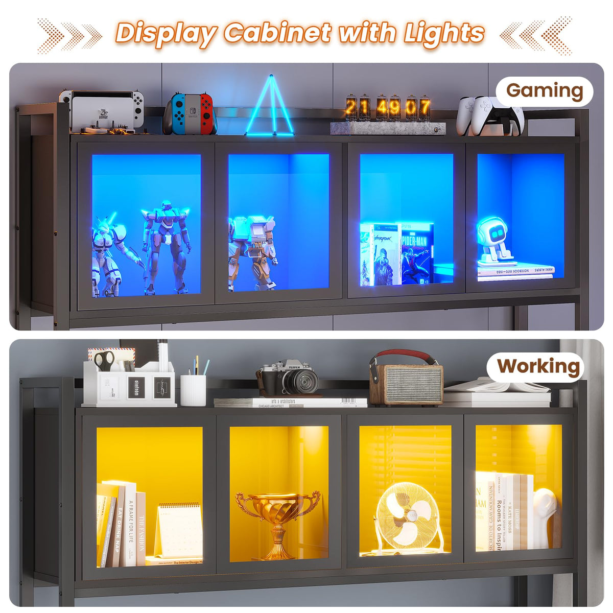 L Shaped Gaming Corner Desk with Drawers F373235