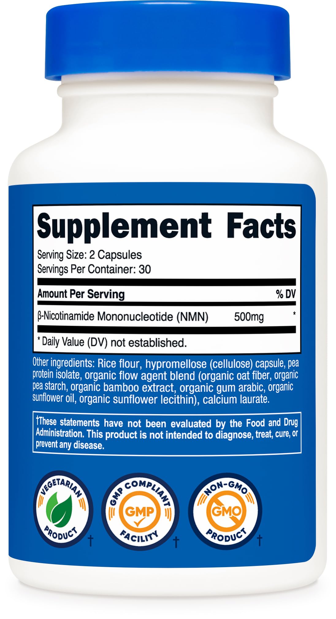 NMN 500mg 60 Capsules T775