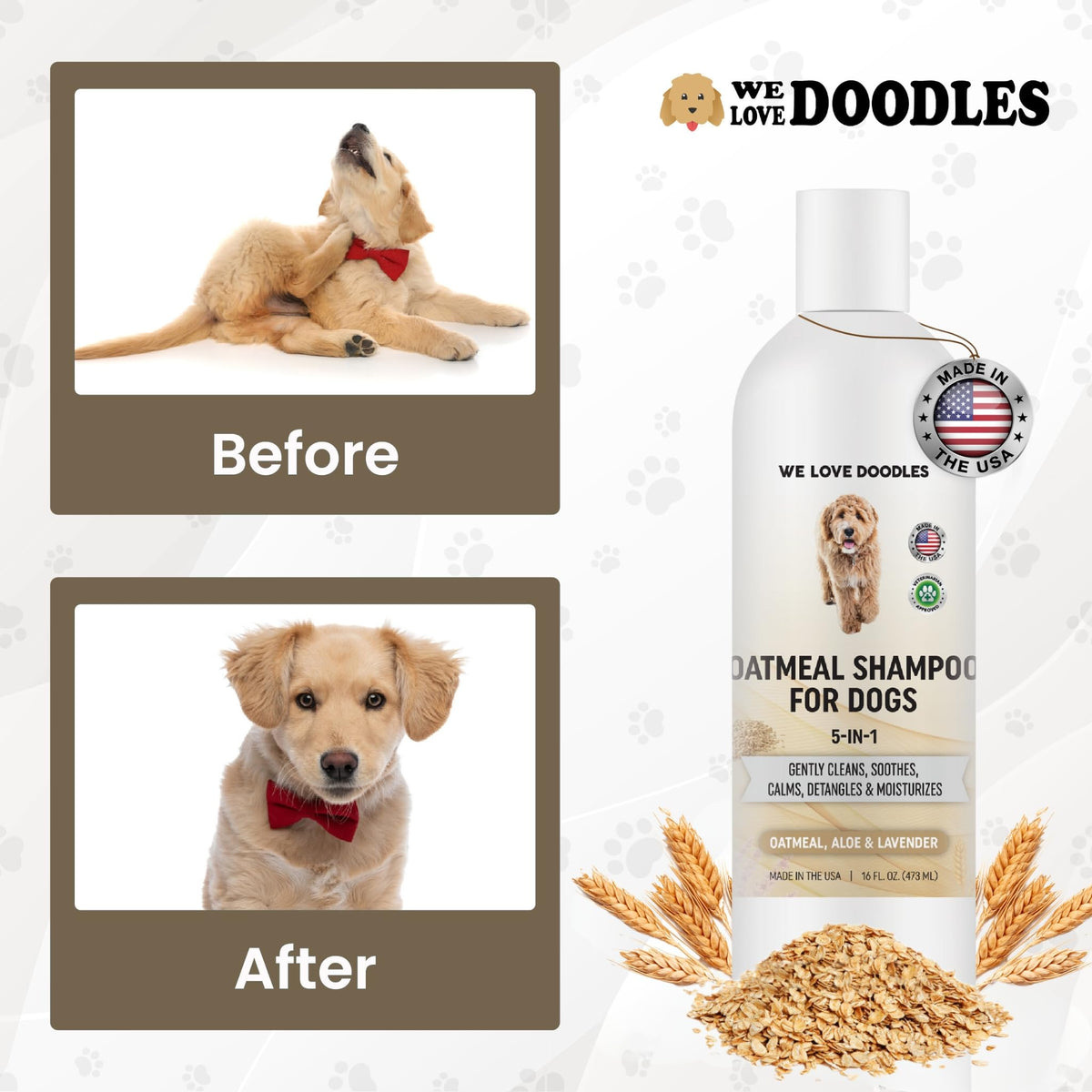Oatmeal Shampoo & Conditioner for Dogs H4332