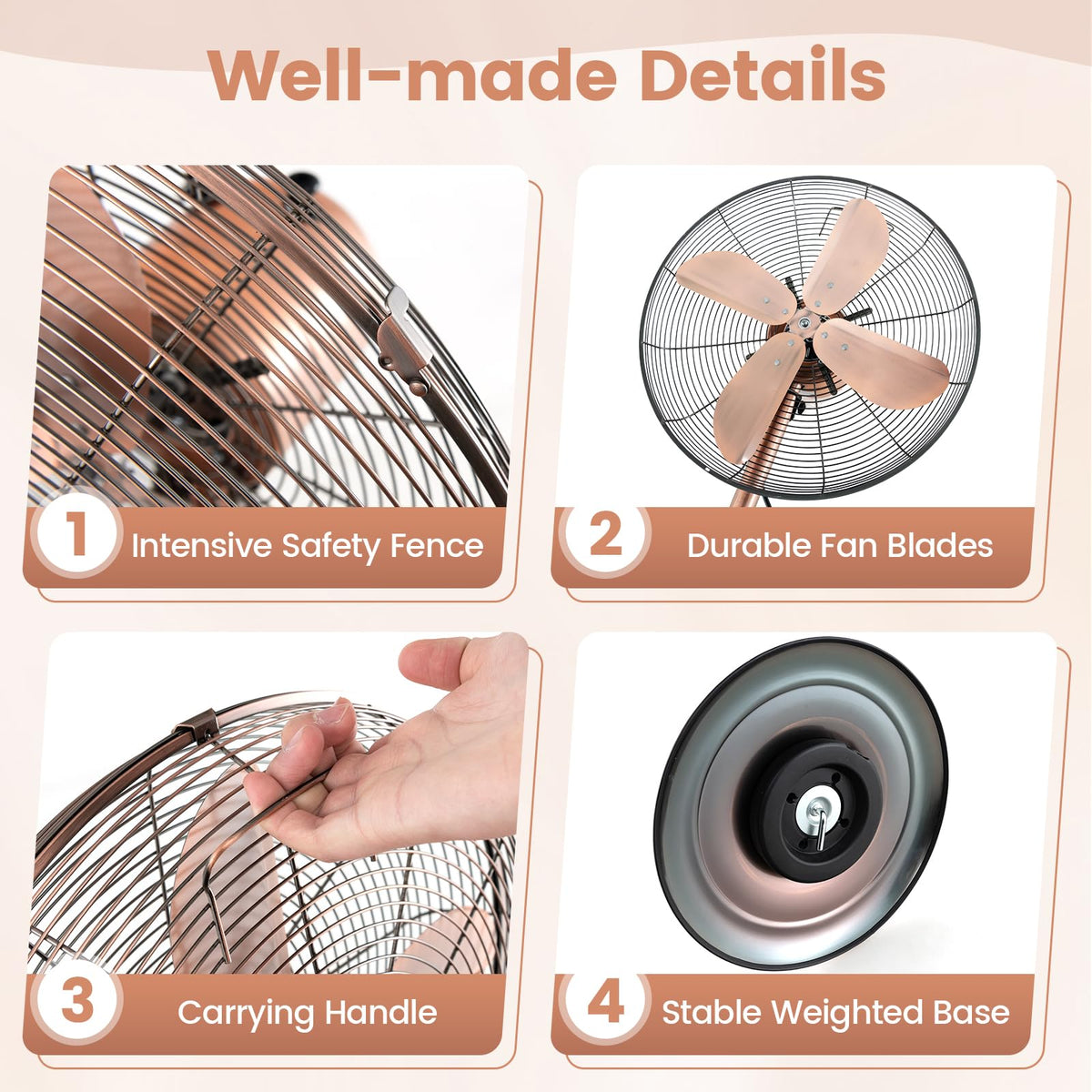 16 Inch Oscillating Pedestal Fan L25600