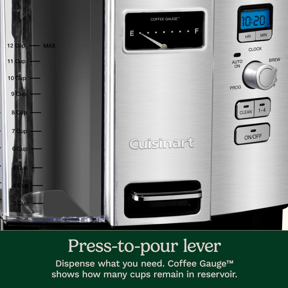 Programmable Self-Cleaning 12-cup Drip Coffee Maker I28657