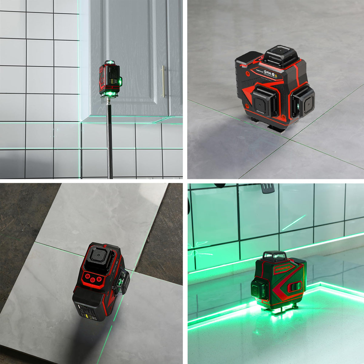 360 Self Leveling Green Beam Cross Line Laser Level E45836