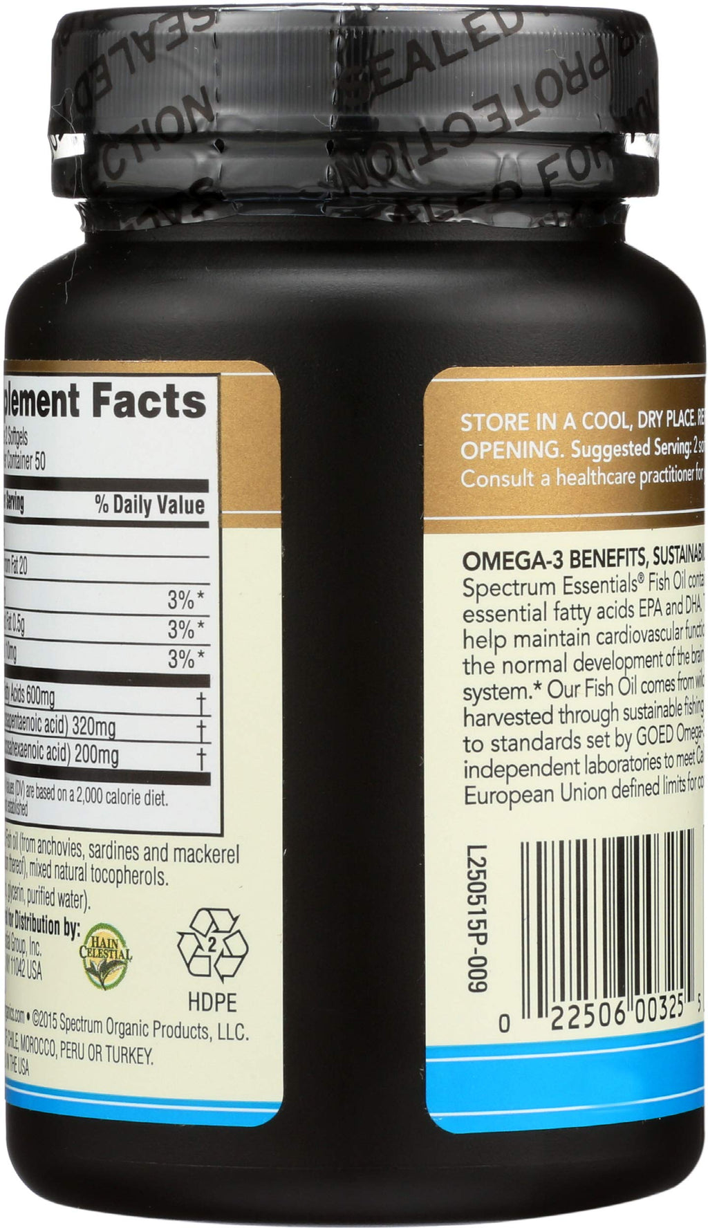 Fish Oil Omega-3 1000 mg 100 Count Softgels O84899